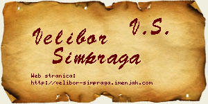 Velibor Šimpraga vizit kartica